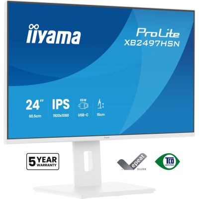 13. IIYAMA 60,5 cm (24") XB2497HSN-W1 16:9 HDMI+DP+USB-C IPS