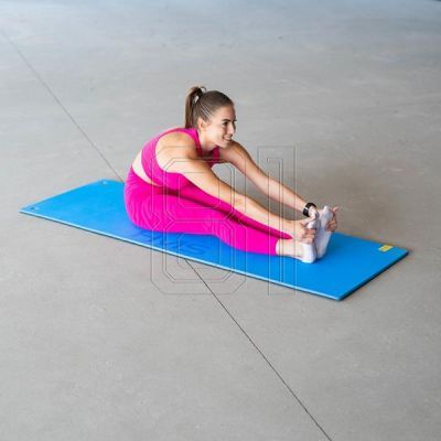 8. HMS Premium MFK03 blau-schwarze Club-Fitnessmatte mit Löchern