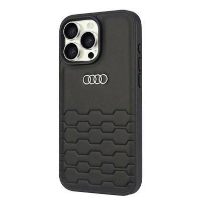 2. Audi Kunstleder iPhone 16 Pro Max 6,9" schwarz/schwarz Hardcase AU-TPUPCIP16PM-GT/D2-BK