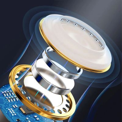 3. Dudao X1PROT In-Ear-Kopfhörer mit USB-C und Kabel, 1,2 m – Schwarz