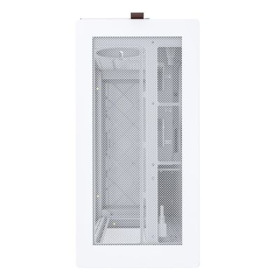 7. Montech HS01 PC-Gehäuse, Midi-Tower, ATX, aRGB, gehärtetes Glas – Weiß