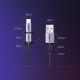 13. Ugreen Kabel 2in1 USB - Micro USB / USB Type C Kabel 1m 2.4A schwarz (30875)