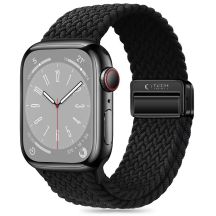 Tech-Protect Nylonmag-Armband für Apple Watch 4/5/6/7/8/9/SE (38/40/41 mm) – Schwarz