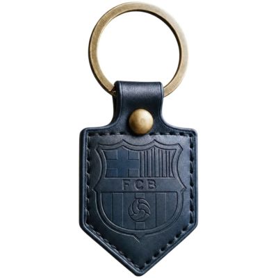 FC Barcelona Schlüsselanhänger, original lizenziertes Lederwimpel BLL7061N