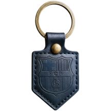 FC Barcelona Schlüsselanhänger, original lizenziertes Lederwimpel BLL7061N