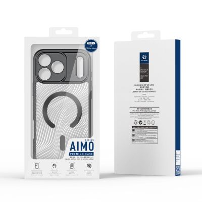 9. Dux Ducis AIMO Mag Case für iPhone 17 Pro Max, kompatibel mit MagSafe, Schwarz