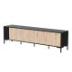 MERCI TV-Schrank 200x40x54 schwarz/Eiche Artisan