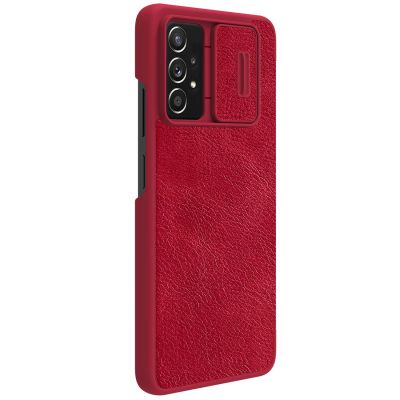 7. Nillkin Qin Lederholsterhülle für Samsung Galaxy A73 rot
