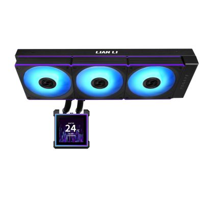 3. Lian Li HydroShift II LCD-S 360 CL Prozessor-Flüssigkeitskühlungs-Kit 12cm Schwarz 1 Stück.