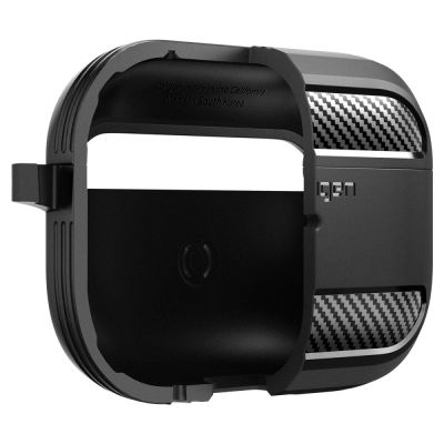 9. Spigen Rugged Armor Hülle für Apple AirPods Pro 1/2 – mattschwarz