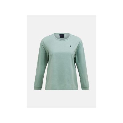 PEAK PERFORMANCE W Trail Langarm-T-Shirt für Damen, grün