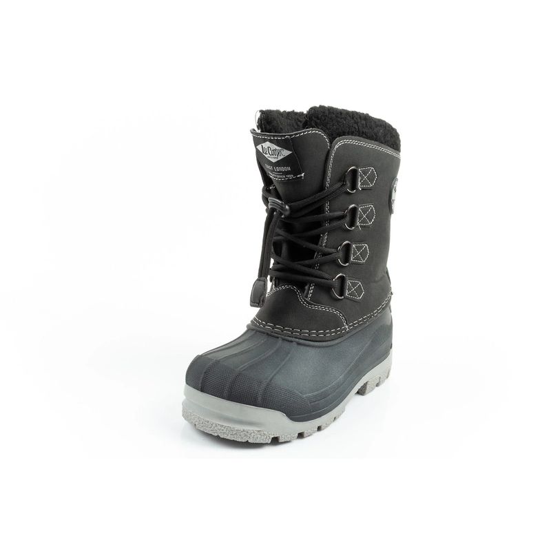 3. Lee Cooper Winterstiefel Kinder isolierte Schneestiefel für Jungen Schwarz