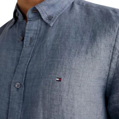 4. Tommy Hilfiger Pigmentgefärbtes Leinenhemd M MW0MW23147