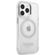 4. Guess Metal Outline MagSafe Hülle für iPhone 13 Pro / iPhone 13 – Silber
