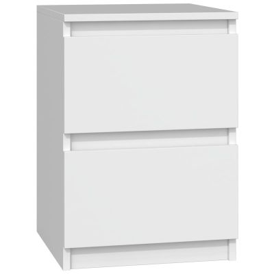 3. M2 MALWA NACHTTISCH 2 SCHUBLADEN WEISS