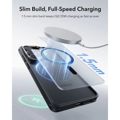 7. ESR Classic Hybrid Kickstand MagSafe Hülle für Samsung Galaxy S26 Ultra – Schwarz