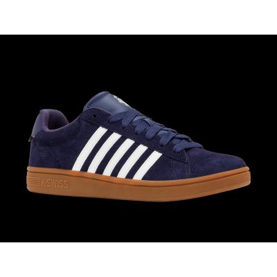 2. K-Swiss Sneakers COURT TIEBRK II SDE NAVAL ACADEMY/BRIGHT WHITE/GUM-M (09492-465-M)
