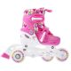 12. Rollschuhe-Rollschuhe-Skates verstellbar Smj Sport Combo Hearts 3in1 Led Jr HS-TNK-000011510