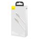 6. Baseus Cafule Series Metal Data USB-C / Lightning 20W PD-Kabel 2 m - Weiß