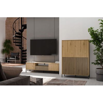 9. KAMARO 4DK SLIM/GŁ ARTISAN VITRINE KPL