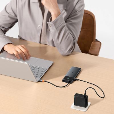 10. Baseus Metal Gleam II 10in1 HDMI USB-A USB-C RJ45 SD/TF Hub - Grau