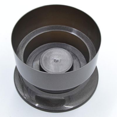 3. STABILER DEKORATIVER GRABTOPF FÜR BLUMEN 15 CM SCHWARZ