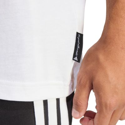 5. adidas Novelty Mini-T-Shirt für Herren, weiß, JZ5037