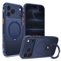Tech-Protect MagAir Stand MagSafe CC Hülle für iPhone 18 Pro / 17 Pro – Mattes Marineblau