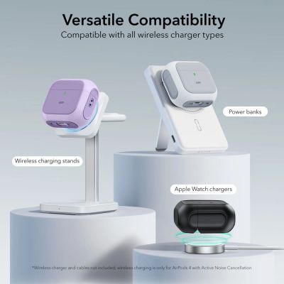 5. ESR Orbit Halolock MagSafe Hülle für Apple AirPods 4 – Lila
