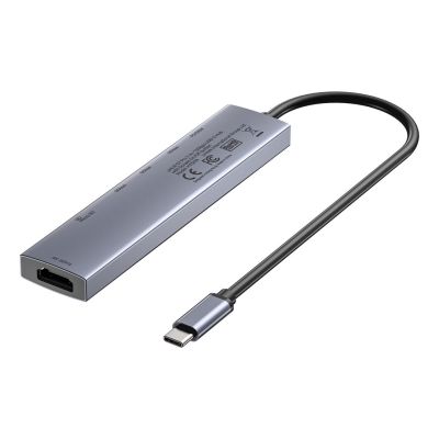 6. UNITEK HUB USB-C 7IN1 PD 100W HDMI 2.0 MIT EIN/AUS-TASTE