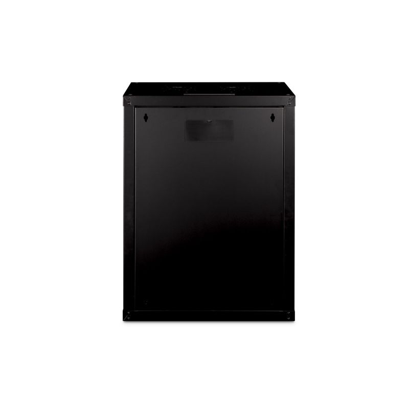 3. Digitus Unique 19" 16U Wand-Netzwerkschrank 600x450 mm, Glastür, schwarz, ungeteilt, montiert, 100 kg