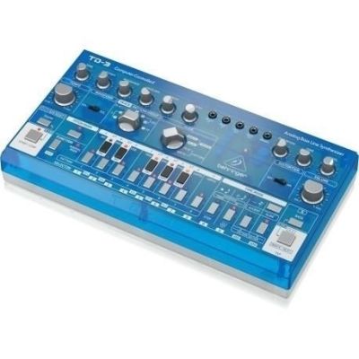 2. Behringer TD-3-BB Bassline-Synthesizer Blau Transparent
