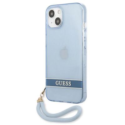 2. Guess GUHCP13MHTSGSB iPhone 13 6.1 "blau / blau Hardcase Translucent Stap