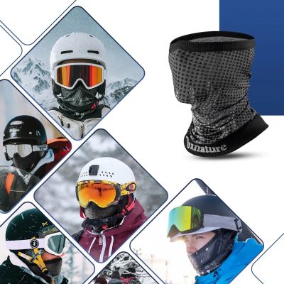 7. Qunature 11230014002 Skischal, Sport-Bandana, Einheitsgröße - schwarz