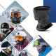 7. Qunature 11230014002 Skischal, Sport-Bandana, Einheitsgröße - schwarz