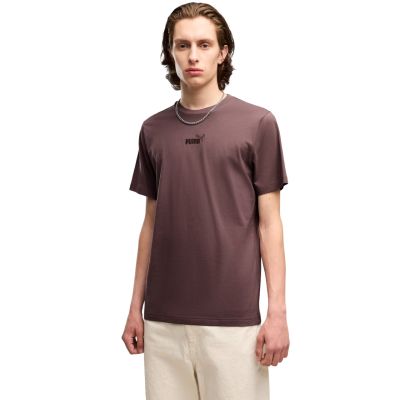 Puma ESS Herren-T-Shirt, Größe S, Nr. 1 Logo mittig, Braun, 692912 91