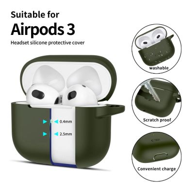 2. Tech-Protect Silikon-Hakenhülle für Apple AirPods 3 – grün