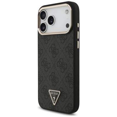 2. Guess 4G Triangle Logo MagSafe Hülle für iPhone 18 Pro Max / 17 Pro Max, schwarz – gold