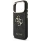 6. Guess 4G Big 4G Classic Logo Hülle für iPhone 17 Pro - Schwarz und Gold