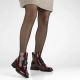 7. Damen-Lackleder-Stiefeletten mit Kroko-Prägung in Bordeaux Filippo DBT7191