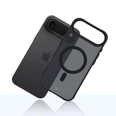 4. 3mk Smoke MagCase für iPhone 17 Air - Schwarz, halbtransparent