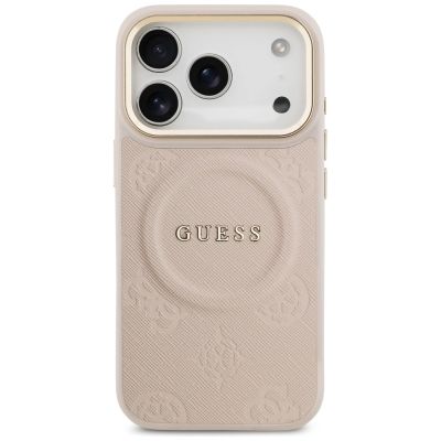 3. Guess Peony Hot Stamp MagSafe Case für iPhone 17 Pro - Pink