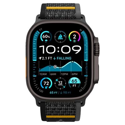 2. Spigen Athlex Air Strap für Apple Watch 44 / 45 / 46 / 49 mm - Schwarz