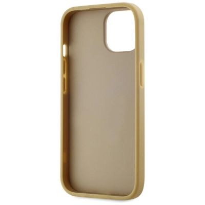 7. Karl Lagerfeld Wrinkled Metal Signature iPhone 15 Hülle - Gold