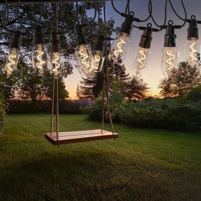 7. Party-Lichterkette für den Außenbereich, 12 Spiralen, 12 LED-Lampen, 6,3 m, 230 V