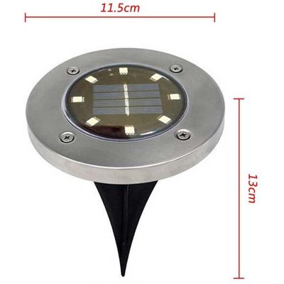 31. Solarlampe mit 8 SMD-LEDs zur Erdung, 4er-Set