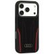 2. Audi R8 Echtleder MagSafe Hülle für iPhone 18 Pro / 17 Pro – Schwarz und Rot