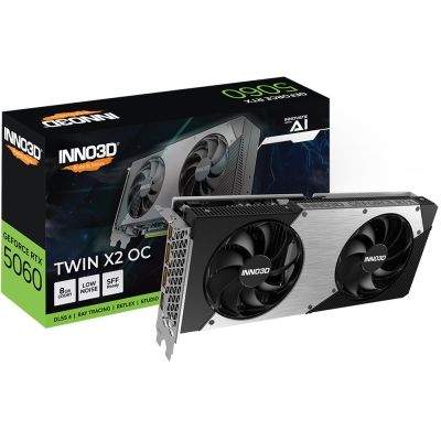 3. INNO3D GeForce RTX 5060 Twin X2 OC NVIDIA 8 GB GDDR7