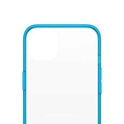 3. PanzerGlass ClearCase antibakterielle Hülle mit Militärzertifikat für iPhone 13 / 14 / 15 – transparentes Blau