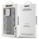 8. DKNY Leather Checkered Mono Pattern MagSafe-Hülle für iPhone 14 Pro – Beige